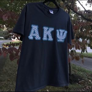 CLEARANCE alpha kappa psi short sleeve navy tshirt